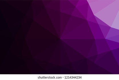 Dark Purple vector blurry hexagon pattern. A sample with polygonal shapes. The template can be used as a background for cell phones.