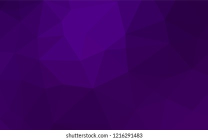 Dark Purple vector blurry hexagon template. Colorful abstract illustration with gradient. A completely new template for your business design.