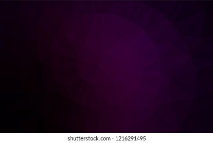 Dark Purple vector blurry hexagon texture. Brand new colored illustration in blurry style with gradient. Brand new style for your business design.