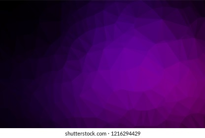 Dark Purple vector blurry hexagon pattern. A vague abstract illustration with gradient. The elegant pattern can be used as part of a brand book.