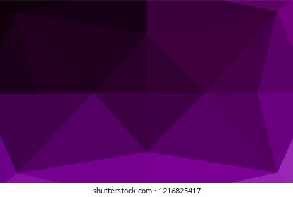 Dark Purple vector blurry hexagon texture. Creative illustration in halftone style with gradient. Brand new design for your business.