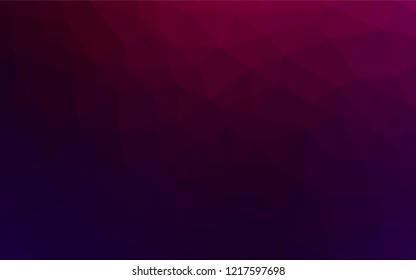 Dark Purple vector blurry hexagon pattern. Shining colored illustration in a Brand new style. A new texture for your design.