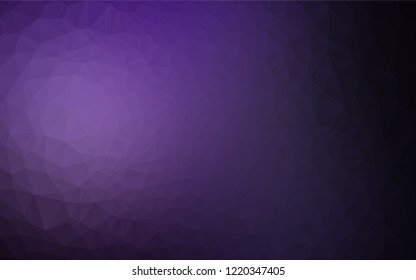 Dark Purple vector blurry hexagon template. Colorful abstract illustration with gradient. The polygonal design can be used for your web site.