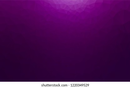 Dark Purple vector blurry hexagon pattern. Shining colored illustration in a Brand new style. The best triangular design for your business.