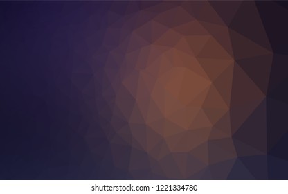 Dark Purple vector blurry hexagon template. Colorful illustration in abstract style with gradient. The completely new template can be used for your brand book.