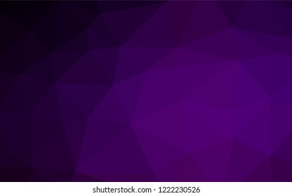 Dark Purple vector blurry hexagon texture. Colorful illustration in abstract style with gradient. The elegant pattern can be used as part of a brand book.