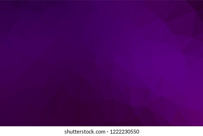 Dark Purple vector blurry hexagon template. Brand new colored illustration in blurry style with gradient. The completely new template can be used for your brand book.