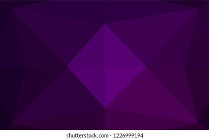Dark Purple vector blurry hexagon pattern. Colorful abstract illustration with gradient. A completely new template for your business design.