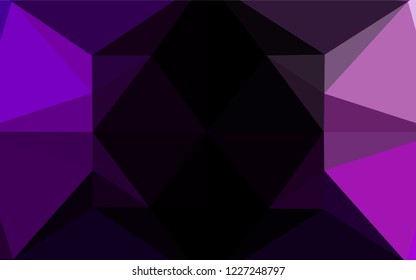 Dark Purple vector blurry hexagon template. A vague abstract illustration with gradient. The completely new template can be used for your brand book.