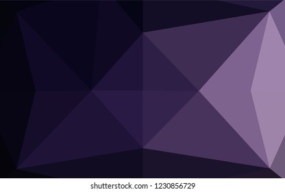 Dark Purple vector blurry hexagon pattern. An elegant bright illustration with gradient. The polygonal design can be used for your web site.