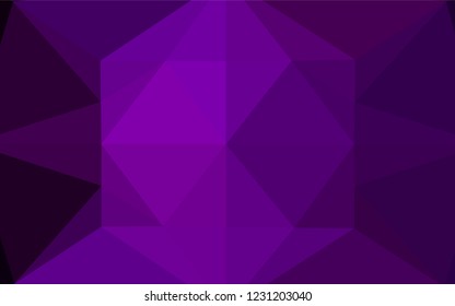 Dark Purple vector blurry hexagon texture. A vague abstract illustration with gradient. The completely new template can be used for your brand book.