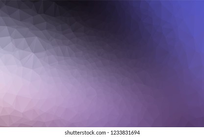 Dark Purple vector blurry hexagon template. Colorful illustration in abstract style with gradient. Brand new style for your business design.