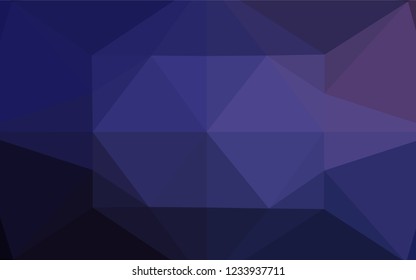 Dark Purple vector blurry hexagon template. Creative geometric illustration in Origami style with gradient. The completely new template can be used for your brand book.