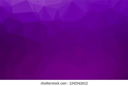 Dark Purple vector blurry hexagon texture. Glitter abstract illustration with an elegant design. The best triangular design for your business.