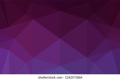 Dark Purple vector blurry hexagon pattern. Glitter abstract illustration with an elegant design. A new texture for your design.