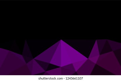 Dark Purple vector blurry hexagon pattern. Colorful illustration in abstract style with gradient. The elegant pattern can be used as part of a brand book.