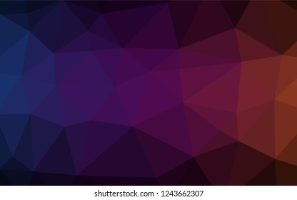 Dark Purple vector blurry hexagon template. An elegant bright illustration with gradient. The textured pattern can be used for background.