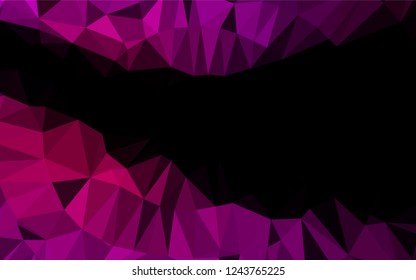 Dark Purple vector blurry hexagon template. Colorful abstract illustration with gradient. A completely new design for your business.