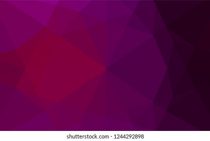 Dark Purple vector blurry hexagon texture. Modern geometrical abstract illustration with gradient. The elegant pattern can be used as part of a brand book.