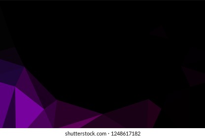 Dark Purple vector blurry hexagon template. An elegant bright illustration with gradient. A completely new template for your business design.