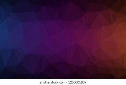 Dark Purple vector blurry hexagon texture. Glitter abstract illustration with an elegant design. The completely new template can be used for your brand book.
