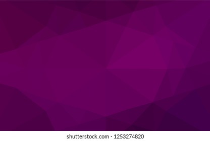 Dark Purple vector blurry hexagon template. An elegant bright illustration with gradient. The best triangular design for your business.