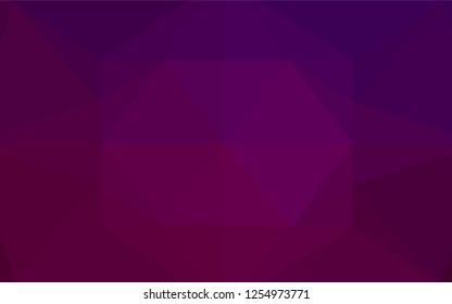 Dark Purple vector blurry hexagon texture. A vague abstract illustration with gradient. The best triangular design for your business.