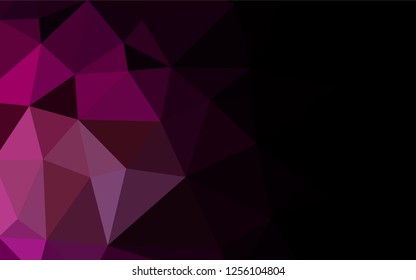 Dark Purple vector blurry hexagon pattern. A completely new color illustration in a vague style. A completely new design for your business.