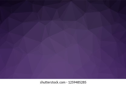 Dark Purple vector blurry hexagon template. A sample with polygonal shapes. The completely new template can be used for your brand book.