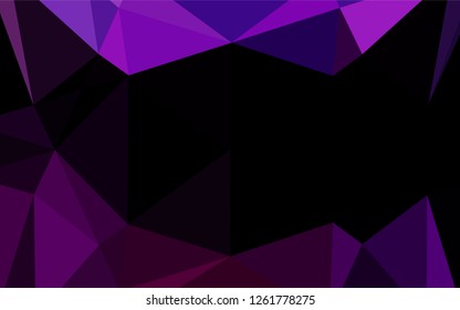Dark Purple vector blurry hexagon texture. A vague abstract illustration with gradient. The best triangular design for your business.