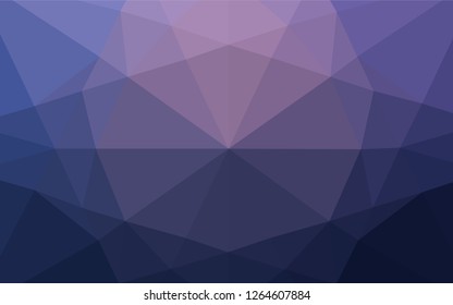 Dark Purple vector blurry hexagon pattern. A vague abstract illustration with gradient. Brand new style for your business design.