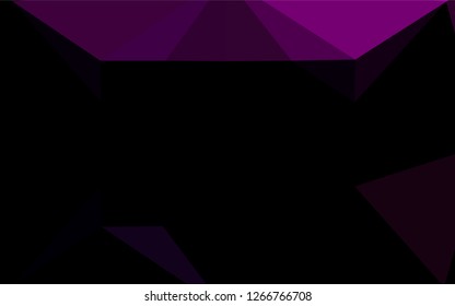 Dark Purple vector blurry hexagon texture. Creative geometric illustration in Origami style with gradient. The template can be used as a background for cell phones.