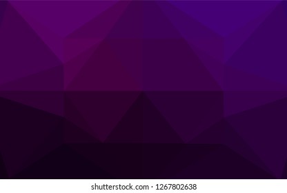 Dark Purple vector blurry hexagon texture. Colorful illustration in abstract style with gradient. Brand new style for your business design.