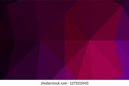 Dark Purple vector blurry hexagon pattern. A sample with polygonal shapes. A new texture for your design.
