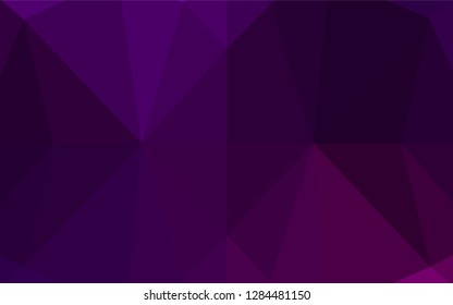 Dark Purple vector blurry hexagon texture. Brand new colored illustration in blurry style with gradient. The polygonal design can be used for your web site.
