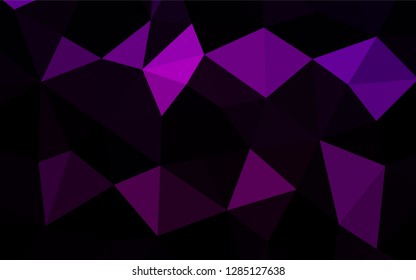 Dark Purple vector blurry hexagon texture. Colorful abstract illustration with gradient. The textured pattern can be used for background.