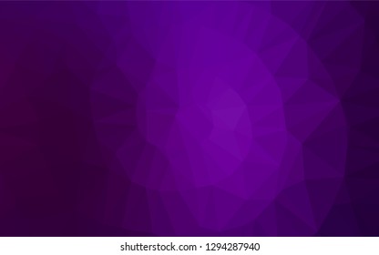 Dark Purple vector blurry hexagon texture. Creative illustration in halftone style with gradient. The completely new template can be used for your brand book.