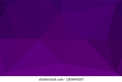 Dark Purple vector blurry hexagon template. Creative geometric illustration in Origami style with gradient. The elegant pattern can be used as part of a brand book.
