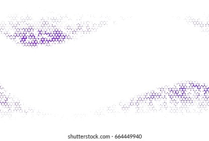 Dark Purple vector blurry hexagon background design. Geometric background in Origami style with gradient. 