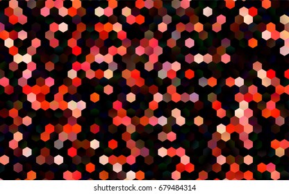 Dark Purple vector blurry hexagon background design. Geometric background in Origami style with gradient. 