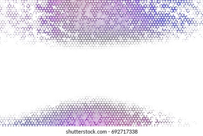 Dark Purple vector blurry hexagon background design. Geometric background in Origami style with gradient. 