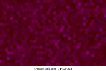 Dark Purple vector blurry hexagon background design. Geometric background in Origami style with gradient. 