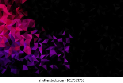 Dark Purple vector blurry triangle background. Colorful abstract illustration with gradient. A completely new template for your business design.