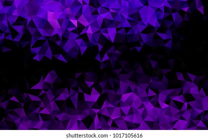 Dark Purple vector blurry triangle pattern. Shining colored illustration in a brand-new style. The textured pattern can be used for background.
