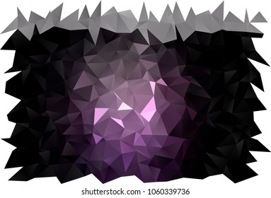 Dark Purple vector blurry triangle background. A vague abstract illustration with gradient. The completely new template can be used for your brand book.