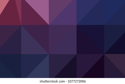 Dark Purple vector blurry triangle pattern. Creative geometric illustration in Origami style with gradient. That pattern can be used as a part of a brand book.