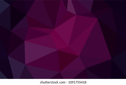 Dark Purple vector blurry triangle pattern. Glitter abstract illustration with an elegant design. A completely new template for your business design.