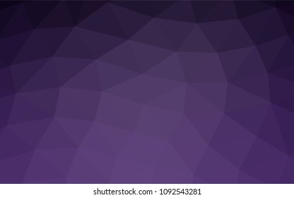 Dark Purple vector blurry triangle pattern. Modern geometrical abstract illustration with gradient. A completely new design for your business.