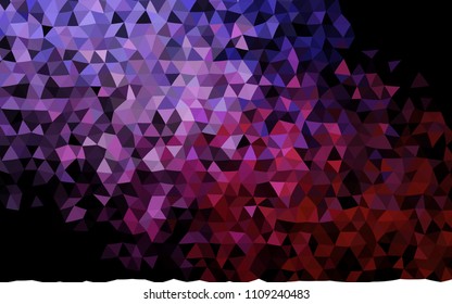 Dark Purple vector blurry triangle template. A sample with polygonal shapes. A completely new template for your business design.
