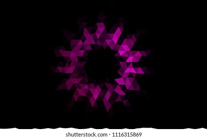 Dark Purple vector blurry triangle background. A sample with polygonal shapes. A new texture for your design.